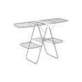Songmics 2-Tier Winged Clothes Airer, Silver & White Songmics