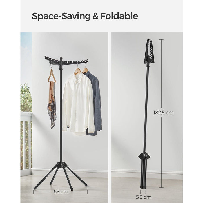 Space Saving Clothes Airer, Black