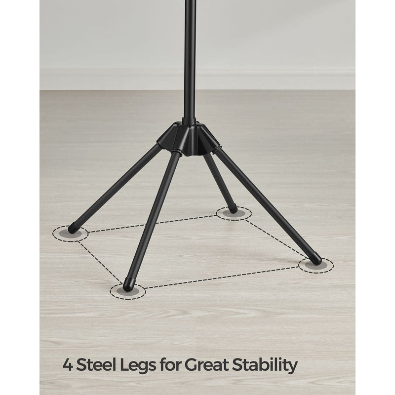 Songmics Space Saving Clothes Airer, Black