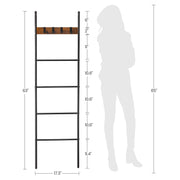 Vasagle Blanket Towel Ladder Rack
