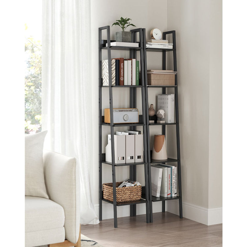 Vasagle 5 Tier Narrow Ladder Shelf Black