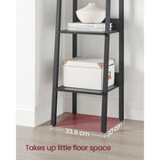 Vasagle 5 Tier Narrow Ladder Shelf Black