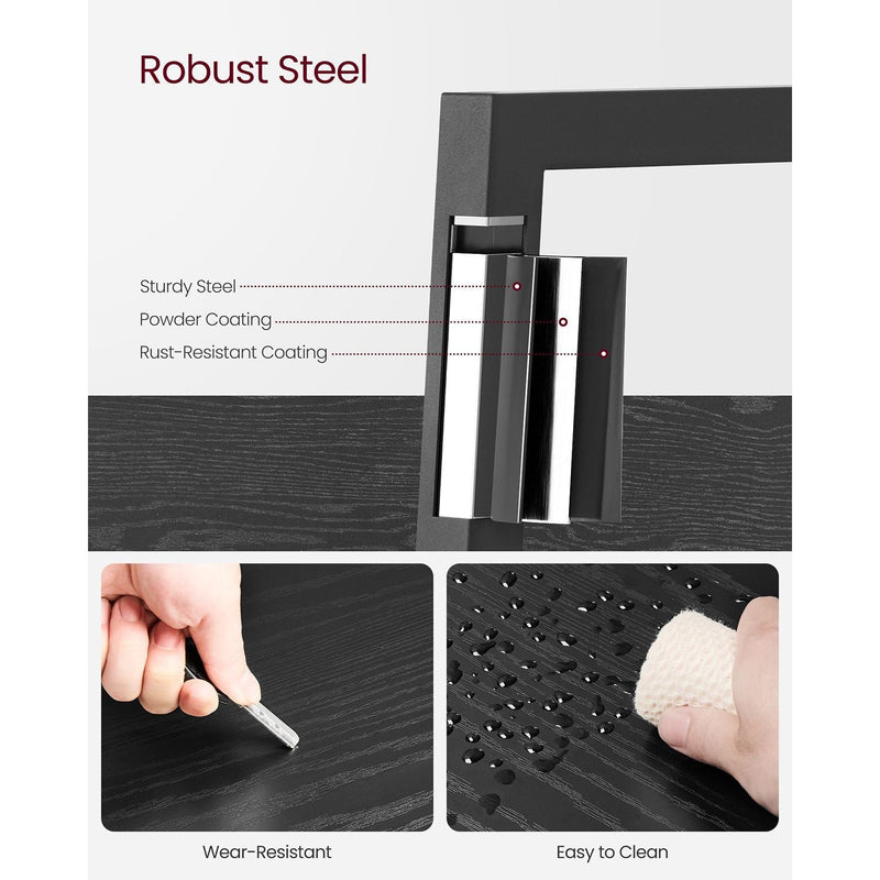 Vasagle 5 Tier Narrow Ladder Shelf Black