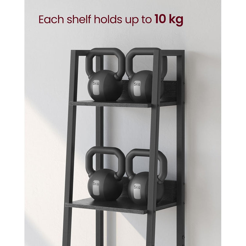 Vasagle 5 Tier Narrow Ladder Shelf Black