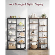 Large Bookcase Black by Vasagle