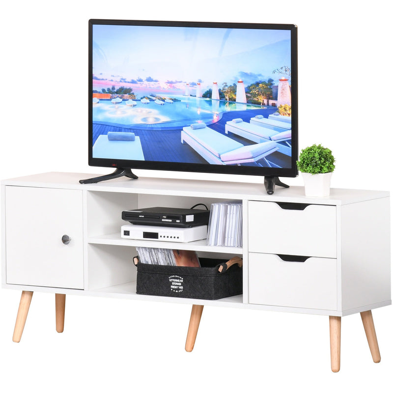 TV Stand for 42'' TVs With Drawers, White