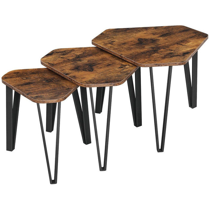 Industrial Style Nest of Tables (Set of 3)