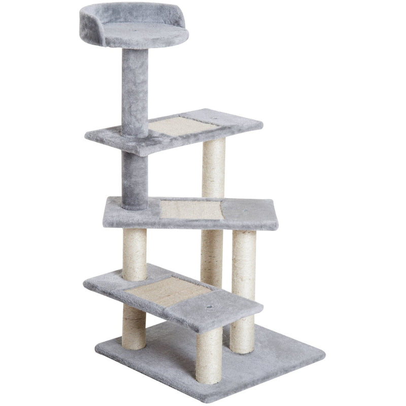 Grey Cat Tree, Sisal Scratch Scratching Post