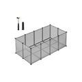 Songmics Pet Playpen With Floor Grey Songmics