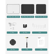 Black Interlocking Shoe Storage Boxes by Songmics Songmics