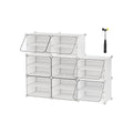 8 Slot White Modular Storage Boxes by Songmics Songmics