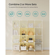 Songmics 6 Cube Storage Unit, Goose Yellow Songmics