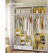 Plastic Storage Cubes Set of 16, Goose Yellow Songmics