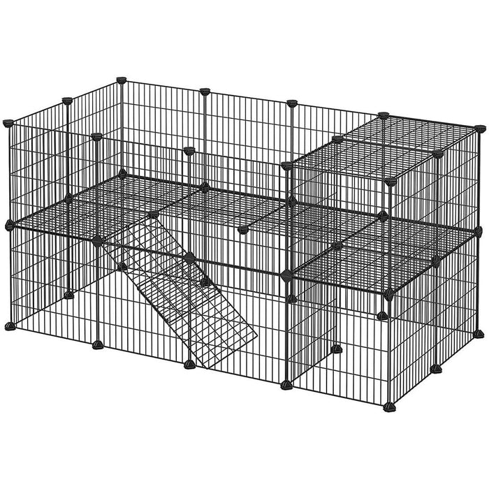 Mesh Pet Playpen, Black