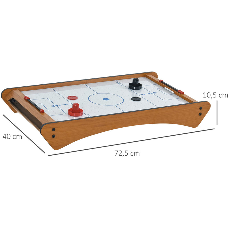 HOMCOM Mini Air Hockey Tabletop Game w/ 2 Pucks Pushers Fan Play Board Scoreboard Markings Portable Family Game Children Adults 8 Years+ Homcom