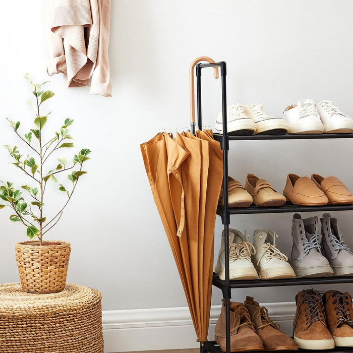 5 Tier Metal Shoe Rack Stackable