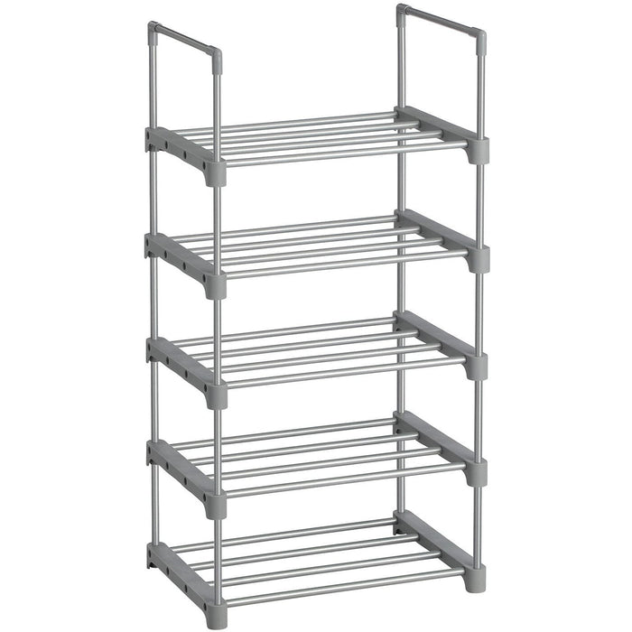 5 Tier Metal Shoe Rack Stackable