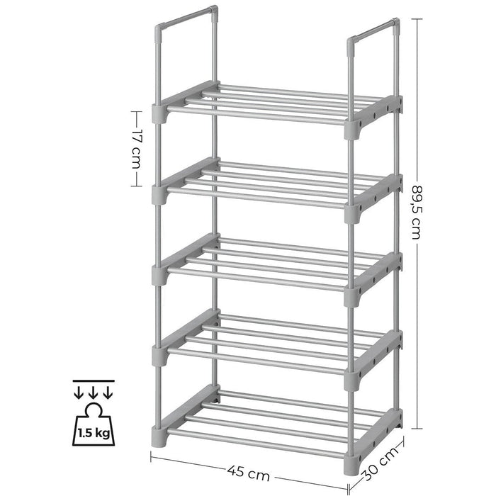 5 Tier Shoe Racks (Set of 2)