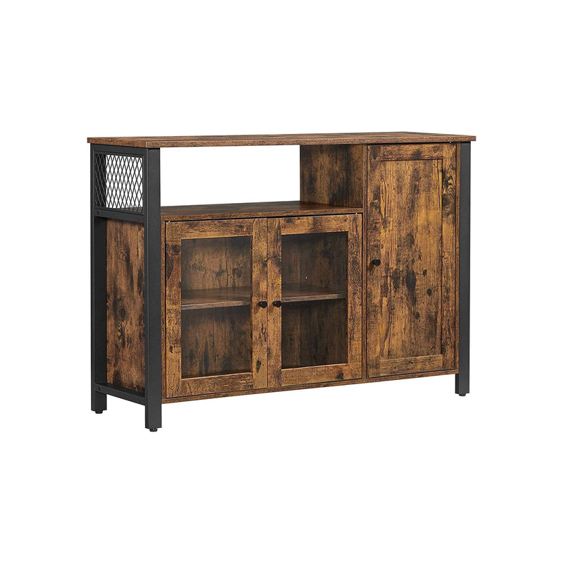 Vasagle Industrial Sideboard Cabinet, Brown/Black