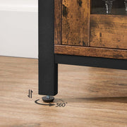 Vasagle Industrial Sideboard Cabinet, Brown/Black