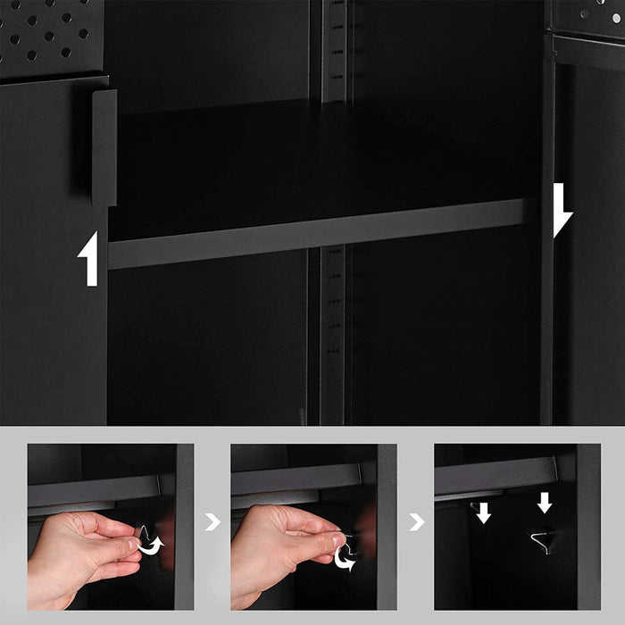 Vasagle Black Side Cabinet