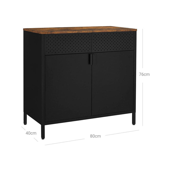 Vasagle Black Side Cabinet