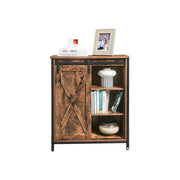 Vasagle Small Side Cabinet Sideboard, Brown/Black