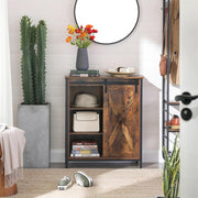 Vasagle Small Side Cabinet Sideboard, Brown/Black