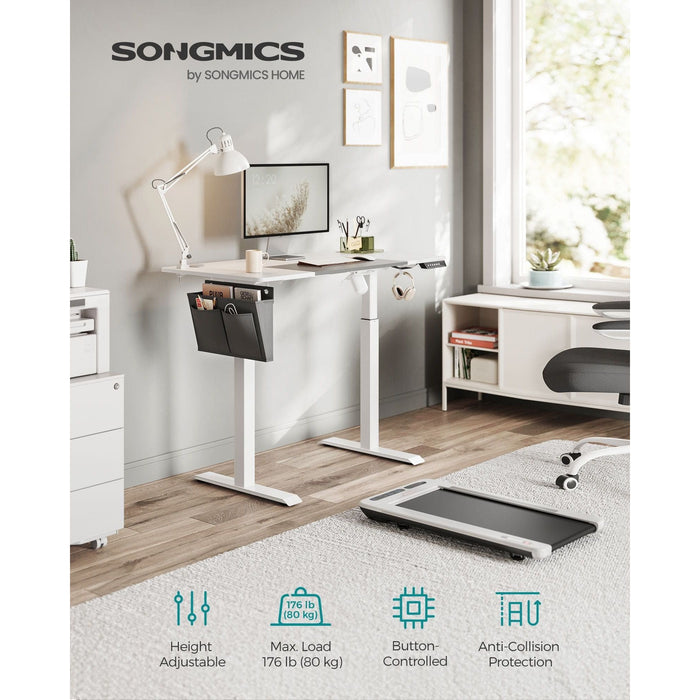 Electric Standing Desk White Grey