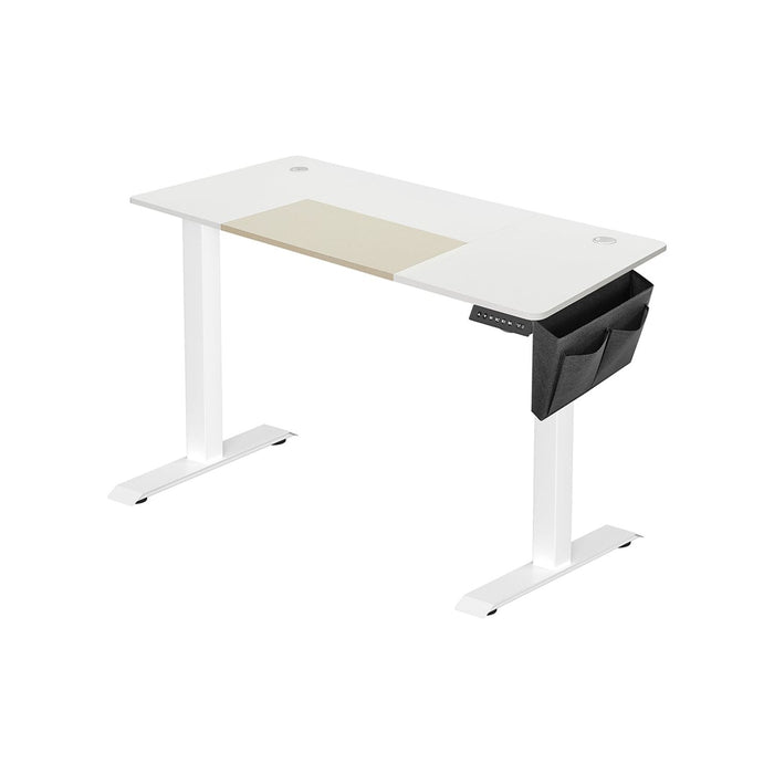 Electric Height Adjustable Desk, White, 140cm