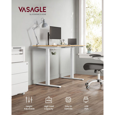 Vasagle White Electric Stand Up Desk Frame