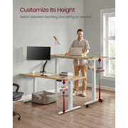 Vasagle White Electric Stand Up Desk Frame