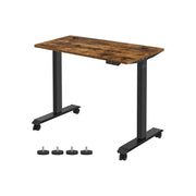 Vasagle Electric Standing Desk For Home Office, Rustic Brown - Low noise, memory presets