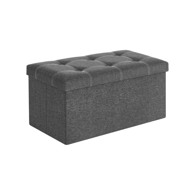 Grey Ottoman Storage Box Songmics
