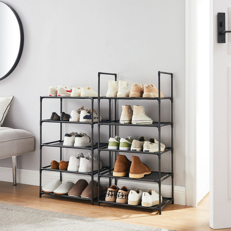 Songmics Tall Narrow Shoe Rack 10 Tier