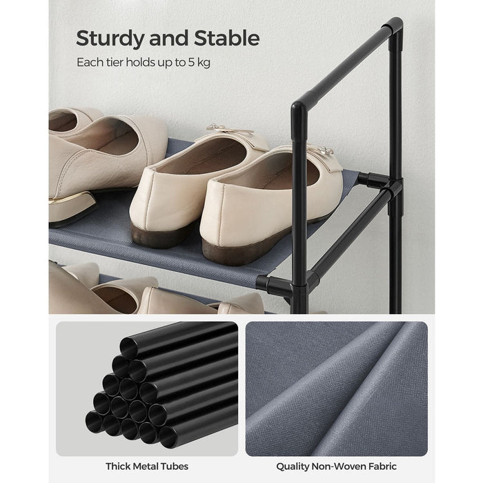 Tall Narrow Shoe Rack, 45 x 28 x 173cm