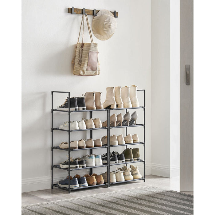 Tall Narrow Shoe Rack, 45 x 28 x 173cm