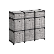 Songmics Cube Storage Unit Non-Woven Fabric Grey Songmics
