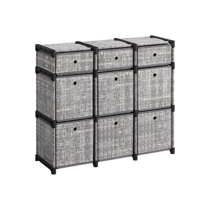 Songmics Cube Storage Unit Non-Woven Fabric Grey Songmics