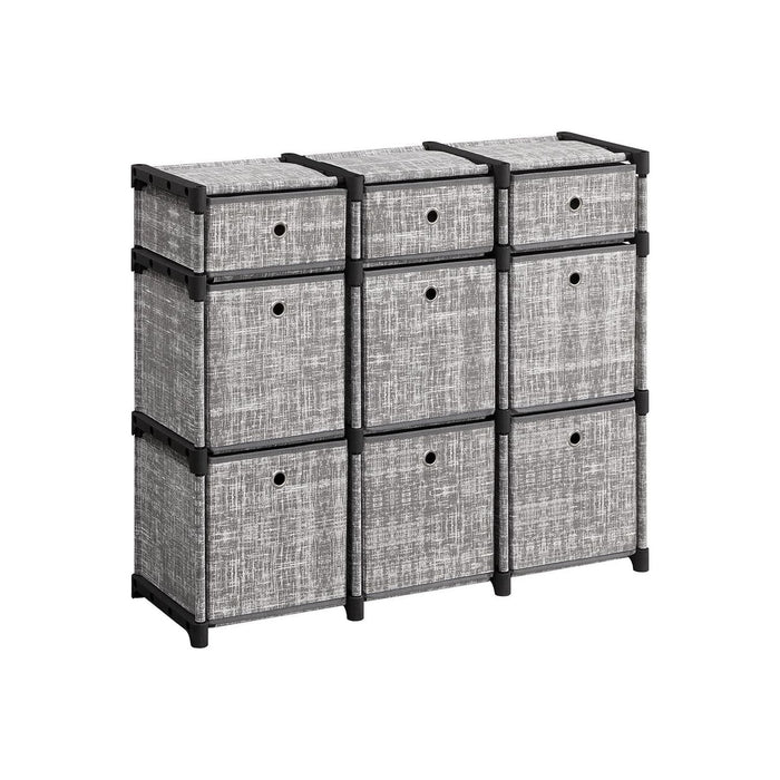 Songmics Cube Storage Unit Non-Woven Fabric Grey