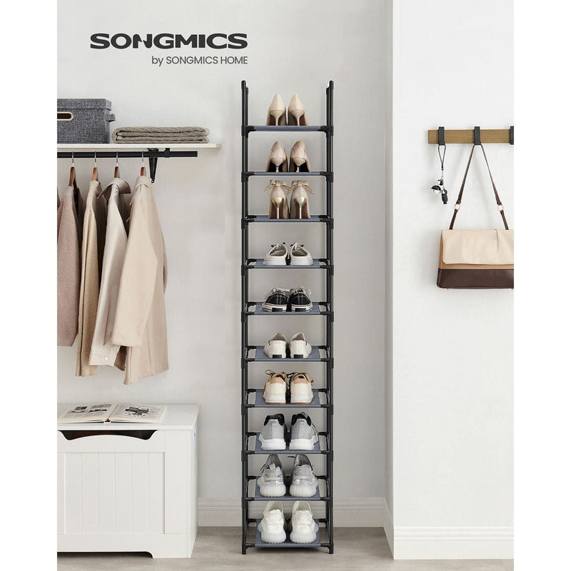 Songmics Tall Narrow Shoe Rack, 33 x 33 x 173 cm