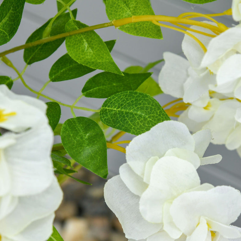 Realistic White Wisteria Tree, 160cm, Indoor/Outdoor Decor