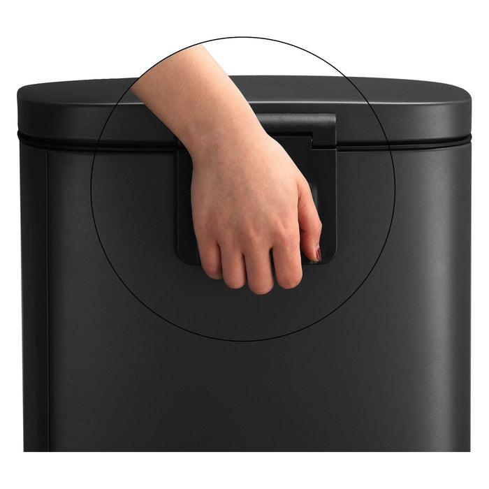 Songmics 30L Black Pedal Bin