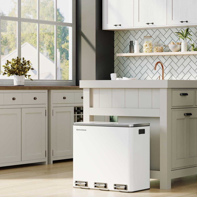 3 Compartment Kitchen Bin by Songmics