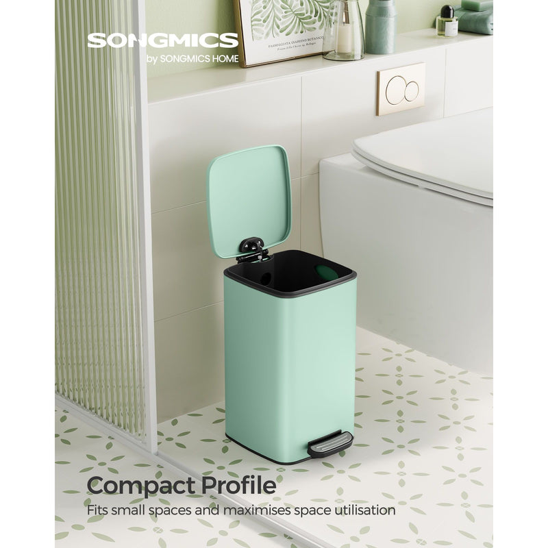 Songmics Small Pedal Bin for Bathroom, 8L
