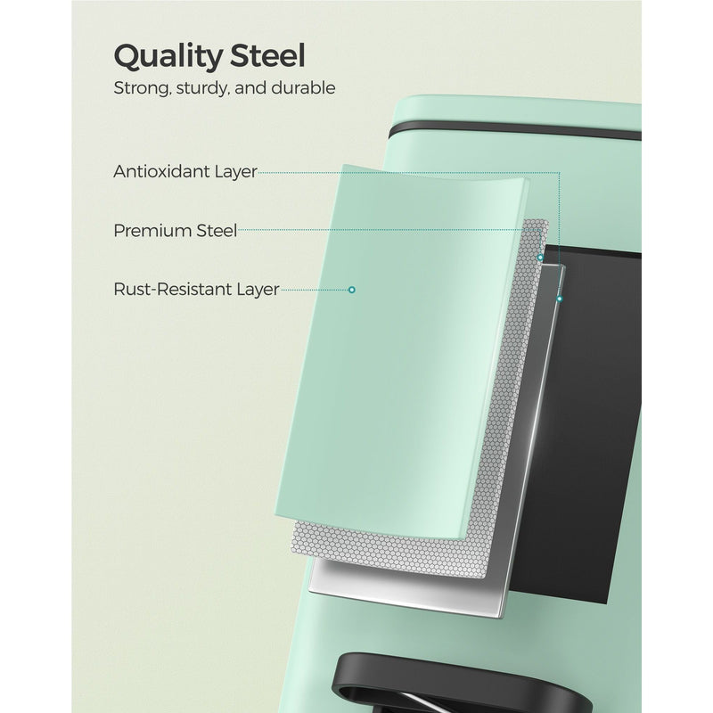 Songmics Small Pedal Bin for Bathroom, 8L