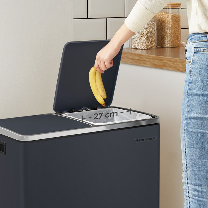 Kitchen Bin With 2 Compartments