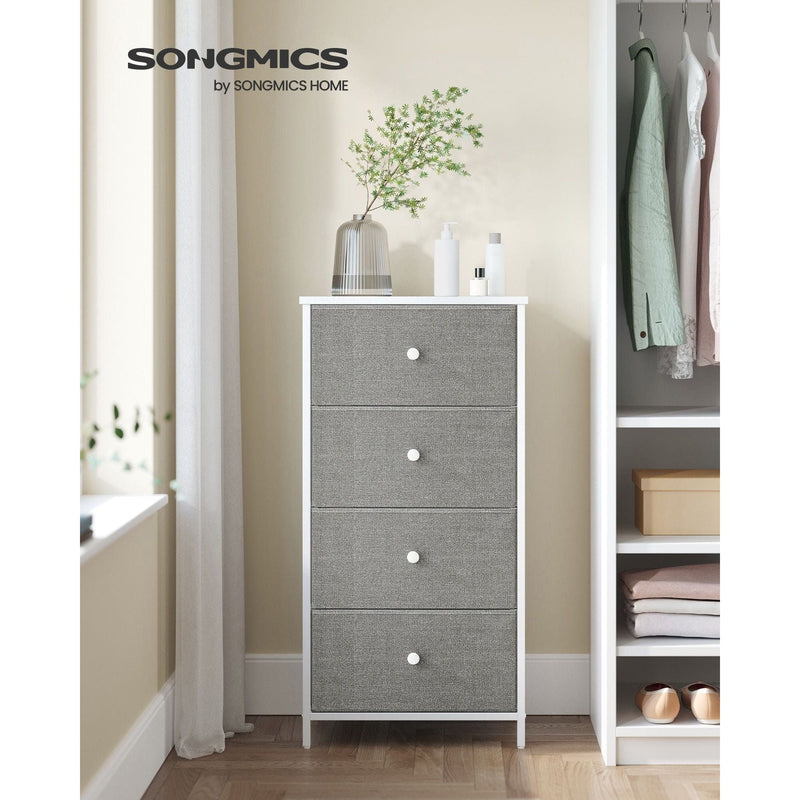 4 Drawer Chest With Fabric Drawers by Songmics