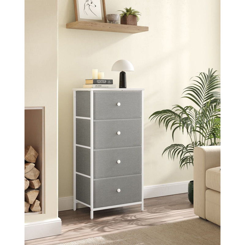 4 Drawer Chest With Fabric Drawers by Songmics