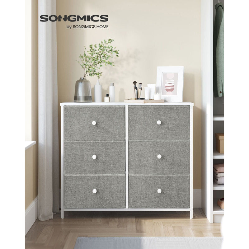 Songmics Fabric Chest of 6 Drawers
